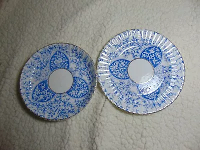 Buy Vintage Blue And White China Plate And Saucer ? Dresden • 3£