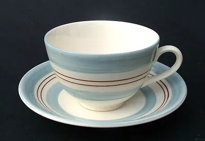 Buy Poole Pottery Handpainted Brunch Pattern 300ml Tea / Latte Cup & Saucer In VGC • 12£