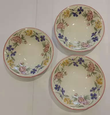 Buy Staffordshire Chelsea Bowls Cereal Breakfast Floral Flowers X 3 • 9.99£