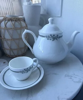 Buy Laura Ashley Teapot Small With Cup And Saucer • 10£