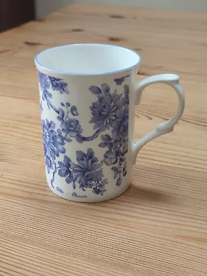 Buy Blue Willow Style Floral Pattern Fine Bone China Mug By Rose Of England • 12.50£