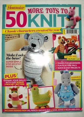 Buy Homemaker 50 More Toys To Knit Magazine. 114 Pages • 2.49£