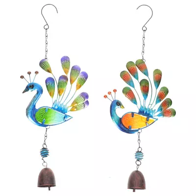 Buy Glass Wind Bell Bird Wind Chimes Rustic Wall Decorations Vintage Wind Chime • 12.99£