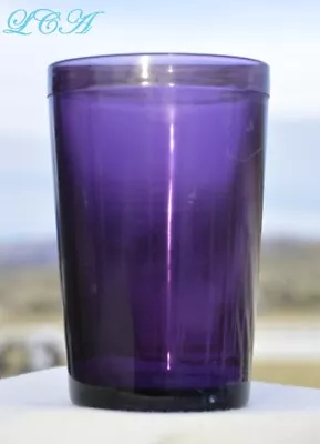 Buy ORIGINAL ANTIQUE Purple DRINKING GLASS Dug W/ OLD Bottles Blown-glass BIM 1880's • 67.12£