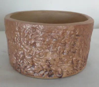 Buy Vintage Moira Pottery Hillstonia Vitry Ware Round Stoneware Bark Planter/Bowl • 7.99£