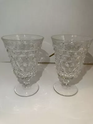 Buy Fostoria American Vintage Cubist Glassware Set 2 Pieces • 19.20£