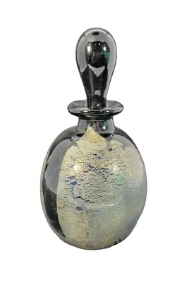 Buy Vintage Isle Of Wight England Hand Made Dark Glass Perfume Bottle • 94.72£