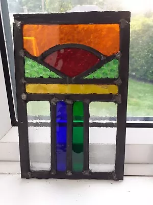 Buy Small Stained Glass Window Panel Sun Catcher • 65£
