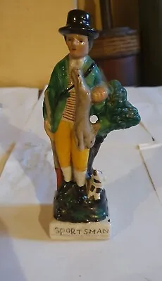 Buy Antique Staffordshire Sportsman Figurine Hunter Dog & Rabbit • 4.99£