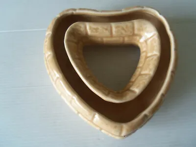 Buy Vintage Flower/posy Holder-heart-shaped-beige-burlington Ware • 4.99£