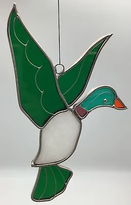 Buy Stained Glass Sun Catcher Mallard Duck Window Decor • 9.51£