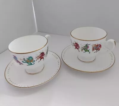 Buy Fortnum & Mason Queen Diamond Jubilee 1952-2012 2 Cups And 2 Saucers Bone China • 90£