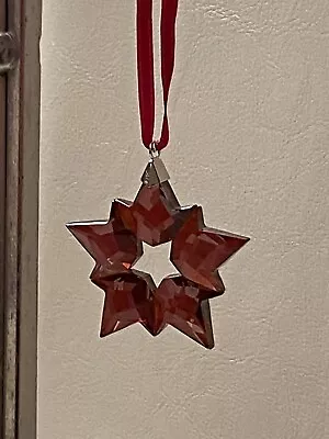 Buy New Swarovski Crystal Star Ornament 5524180  BNIB Hanging Dark Red Star • 49.99£