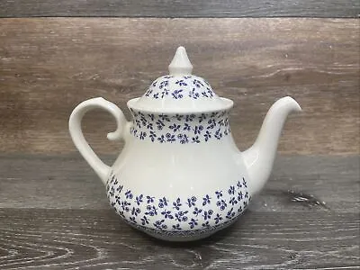 Buy Vintage FLORAL TEAPOT Blue Ironware STAFFORDSHIRE ENGLAND 7.5  • 69.31£