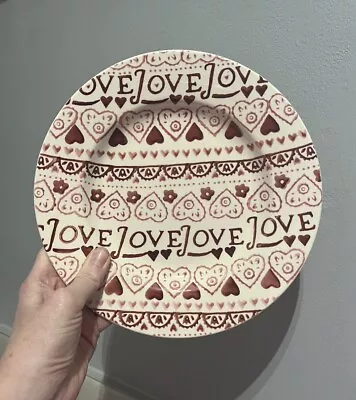 Buy Emma Bridgewater Plate Love & Kisses Backstamped 2012 RARE In Excellent Con • 29£