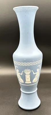 Buy Powder Blue Vase In The Wedgewood Grecian Style 11 Inches Tall • 13.28£