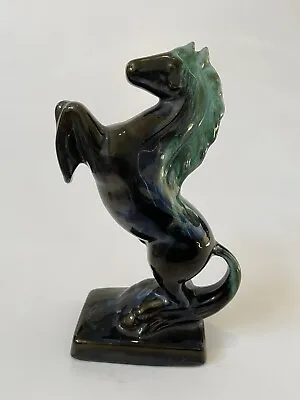 Buy Vintage 9  Tall Blue Mountain Art Pottery Horse Figurine W/ Blue Glaze • 16.08£