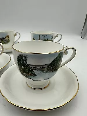 Buy Royal Grafton - Vintage Teacup & Saucer Set (4) - Bone China - Made In England. • 62.04£