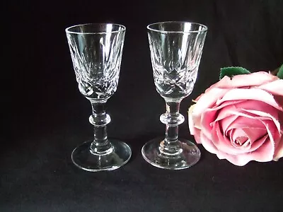 Buy Pair Of Royal BRIERLEY Crystal -  Cut Glass - Liqueur Glass / Glasses - 9.5cm • 5.99£