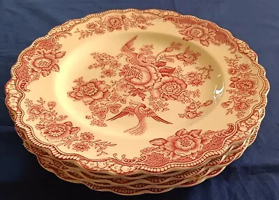 Buy Vintage - Crown Ducal Bristol - Pink - 5 Luncheon Plates - Scarce - Must See! • 19.99£