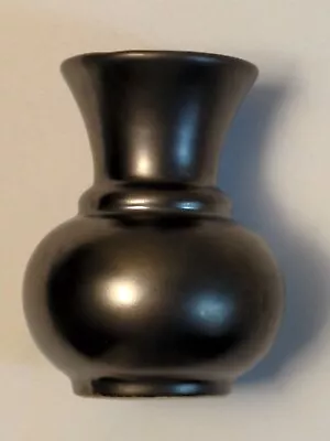 Buy Vintage Prinknash Pottery Bud Vase Glazed Pewter Lustre Gun Metal England 3⅓  • 14.23£
