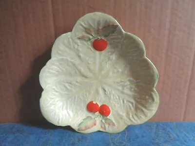 Buy Carlton Ware Yellow Triangular Leaf Plate With Tomatoes Decorating • 4.99£