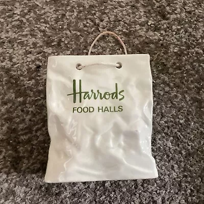 Buy Harrods Food Halls Novelty Carlton Ware Ceramic Carrier Bag Vase Planter Decor  • 9.99£