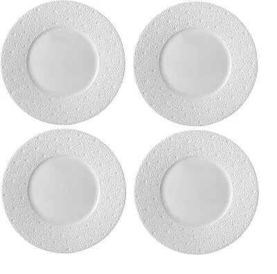 Buy Bernardaud Ecume White Set Of 4 Salad Plates #0733-20250 Brand New Save$$ F/sh • 294.89£