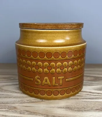 Buy Vintage Hornsea Pottery-  Saffron - Salt - Canister - Jar - Storage - 11cm Tall • 12.99£