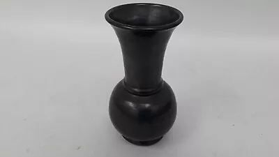Buy Vintage Prinknash Pottery Vase Pewter Gun Metal Dark Grey 24cm Tall • 9.99£