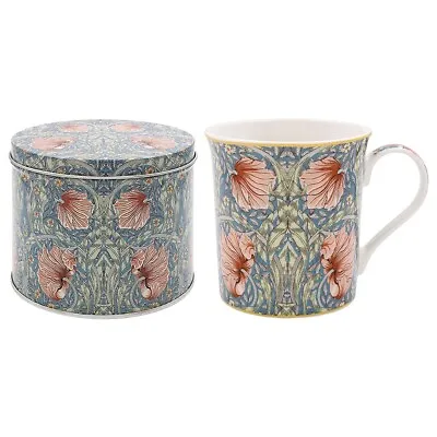 Buy William Morris Pimpernel Floral Fine China Mug In Tin Gift  • 11.95£