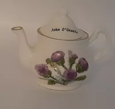 Buy Scottish Thistle Bone China Mini Teapot Decorated With Heather  John O'Groats • 7£