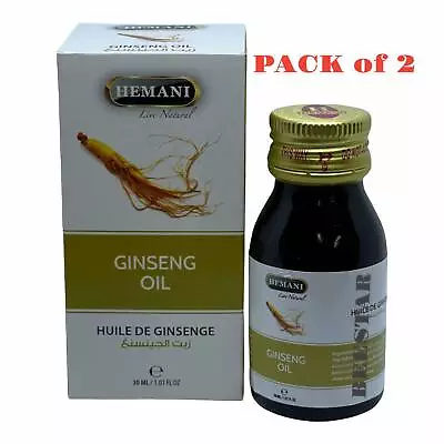 Buy Hemani  Ginseng Oil 30ml Anti Depression Strengthens Immune System PACK OF 2 • 10.99£