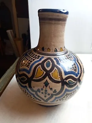 Buy A. Serghini Safi Moroccan Pottery Vase Signed  • 17.99£