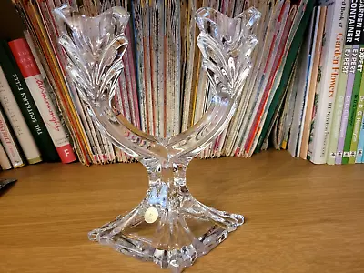Buy Beautiful Bohemia Crystal Two Branch Candlestick. Perfect Condition. • 9.99£