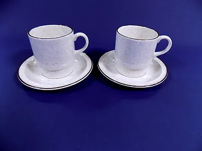 Buy Poole Pottery Parkstone Coffee Cups & Saucers X 2 • 13£