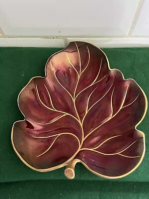 Buy Vintage 1940’s Carlton Ware Rouge Royale Leaf Shaped Dish  • 30£