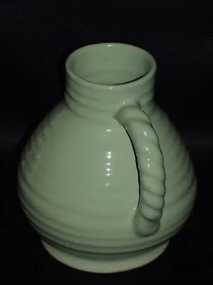 Buy Bourne / Denby Windsor Green 19 Cm (7.5 ) Tall Large Ribbed Vase / Jug Excellent • 4.95£