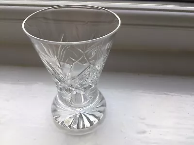 Buy Cut Glass Lead Crystal Posy Vase • 3.50£