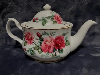 Buy Vintage Roy Kirkham English Rose Fine Bone China Teapot Gorgeous! • 28.30£