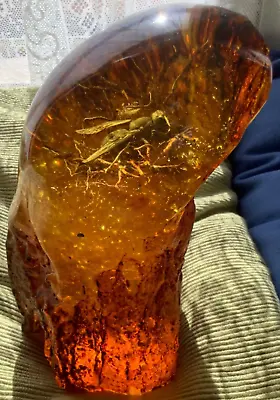 Buy Amber/Copal Large Man Made Bee Ornament…. Stunning! • 30£