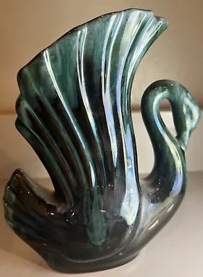 Buy Blue Mountain Pottery BMP Swan Green Glaze HTF Excellent Condition • 23.06£