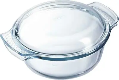 Buy Pyrex Classic Glass Dish Round Oblong Easy Grip Casserole Dish With Lid • 24£