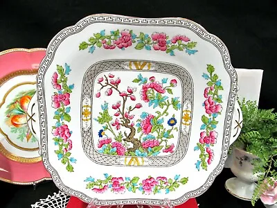 Buy AYNSLEY  Cake Plate Indian Tree Pattern Hand Painted Handled Plate 1920s England • 22.98£