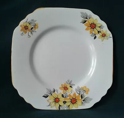 Buy Thomas Forester Phoenix Ware Side Plate Art Deco Tea Plate In Cream And Orange • 19.95£