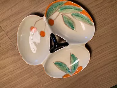 Buy MYOTT Art Deco 3 Section Hors D'oeuvres Dish Trefoil Dish Hand-painted • 12.50£