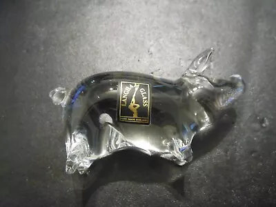 Buy Langham Glass Pig With Label 90mm Long • 5£