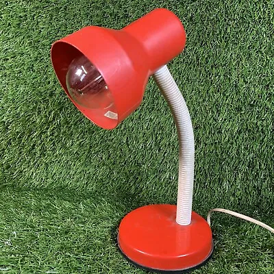 Buy Vintage Retro Anglepoise Goose Neck Red 1990s Table Lamp Working (pool Lighting) • 17.99£