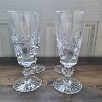 Buy Vintage Edinburgh Crystal Star Of Edinburgh Champagne Glasses X3 Mint Condition • 29.99£