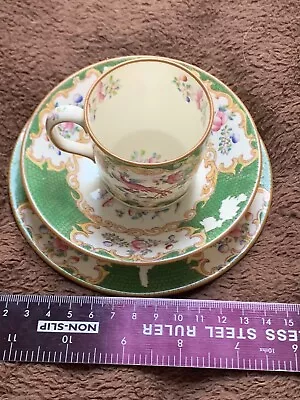Buy Antique/Vintage Mintons Green Cockatrice Cup, Saucer And Tea Plate • 7.50£